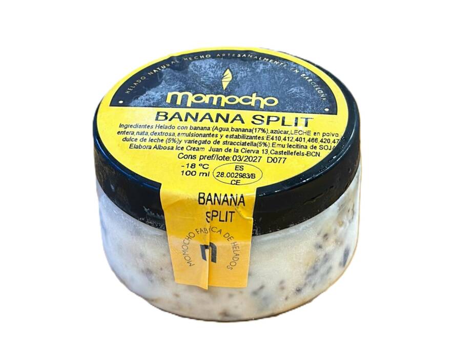 helado banana split