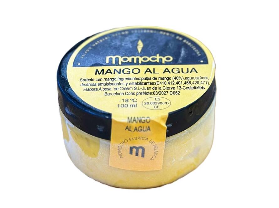 helado de mango al agua